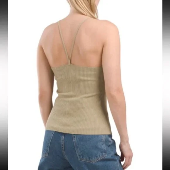 Zara Ribbed Racerback Tank - Picture 2 of 7